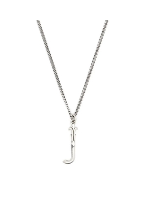 Emanuele Bicocchi Alphabet pendant necklace - Silver