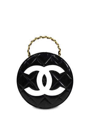 CHANEL Pre-Owned 1995 Vanity diamond-quilted tote bag - Black