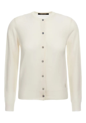 Roberto Cavalli wool button-front cardigan - Neutrals