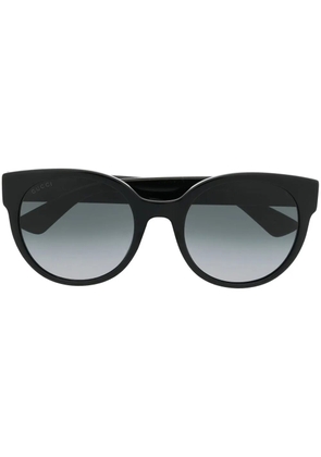 Gucci Eyewear GG-logo round-frame sunglasses - Black