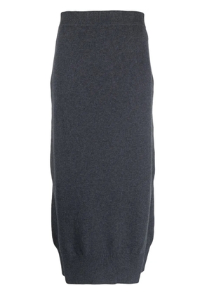 Barrie high-waisted knit skirt - Grey