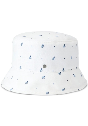 Maison Michel Axel floral-print bucket hat - White