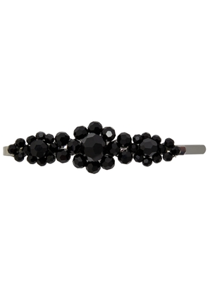 Simone Rocha Large Flower Crystal-embellished Hair Clip - Black - One Size