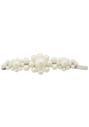 Simone Rocha Large Flower Faux Pearl-embellished Hair Clip - One Size