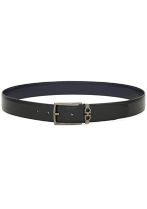Ferragamo reversible Gancini leather belt - Blue