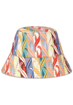 ETRO abstract-print cotton bucket hat - White
