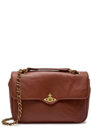 Vivienne Westwood Anita Grained Leather Shoulder bag - Camel - One Size