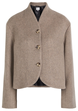 Reformation Owen Wool-blend Jacket - Light Grey - M (UK12 / M)