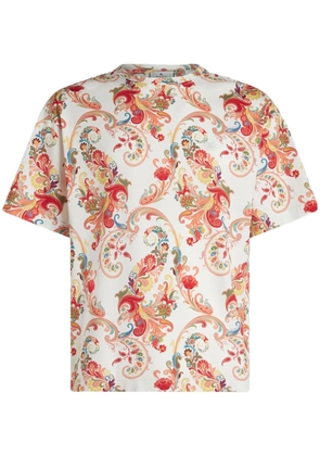 ETRO paisley-print cotton T-shirt - White