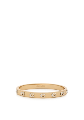 Coach Pegged Two-tone Bangle - Gold - One Size