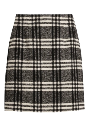 Dolce & Gabbana checked mini skirt - Black