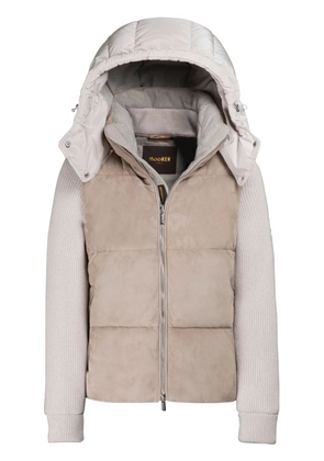 Moorer Ghiara-URO puffer jacket - Neutrals