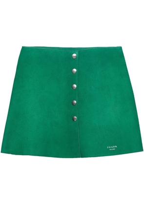 Prada suede miniskirt - Green