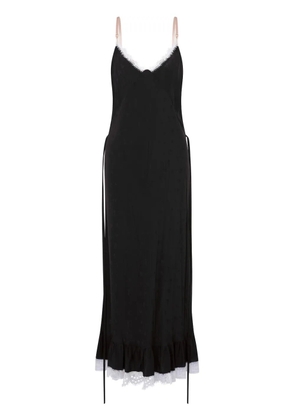 Moschino lace-trim maxi dress - Black