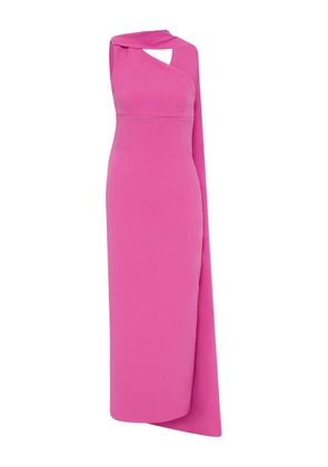Rachel Gilbert Clara asymmetrical cape dress - Pink