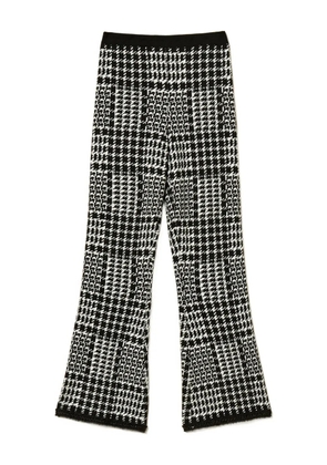 TWINSET checked knit pants - Black