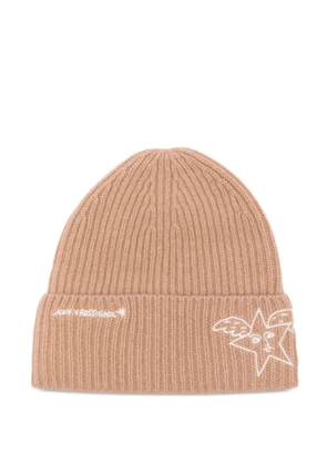 Rossignol x JCC ribbed embroidered beanie - Brown