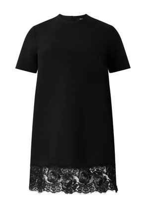 Roberto Cavalli lace-hem mini dress - Black