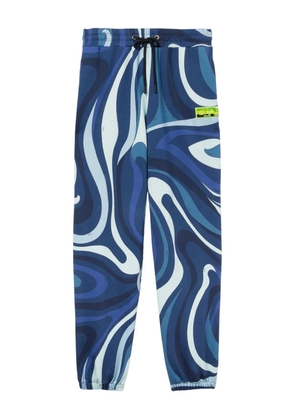 PUCCI Marmo-print track pants - Blue