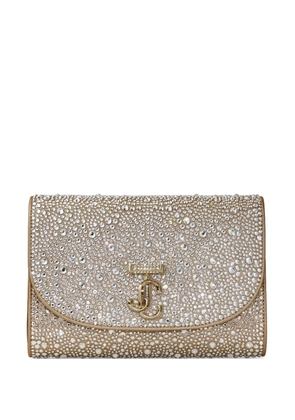 Jimmy Choo Curve embellished shoulder bag - Gold