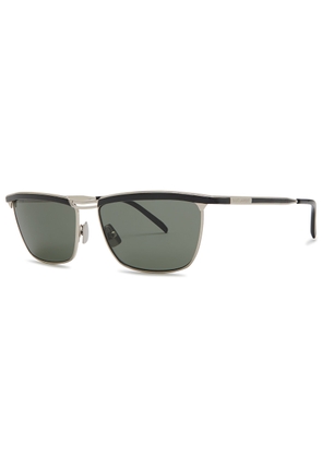 Saint Laurent Joe Square-frame Sunglasses - Silver - One Size