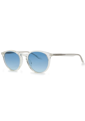 Barton Perreira Princeton Round-frame Sunglasses - White - One Size