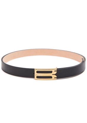 Victoria Beckham Frame Grained Leather Belt - Black - 90 (UK14/ L)