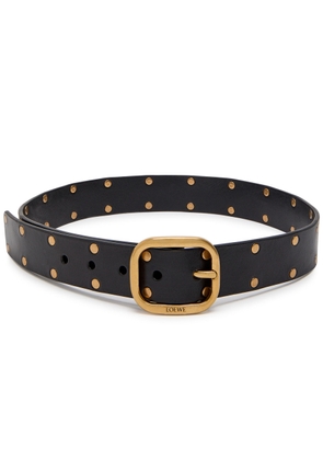 Loewe Studded Leather Belt - Black - 80 (UK 10 / M)