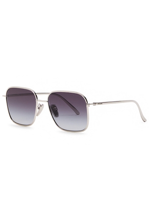 Prada Aviator-style Metal Sunglasses - Silver - One Size