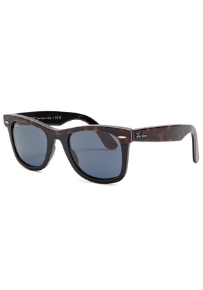 Ray-ban Street Neat Tortoise-shell Wayfarer Sunglasses - Brown Havana - One Size