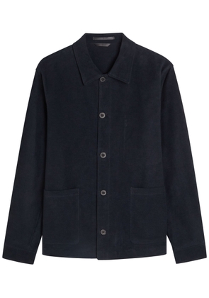 Sunspel Stretch-cotton Overshirt - Navy - XL