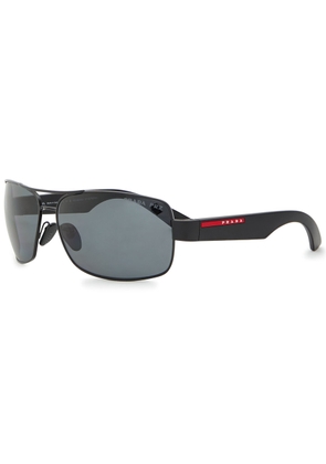 Prada Linea Rossa Aviator-style Sunglasses - Black - One Size