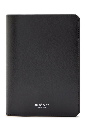 AU Depart Logo Leather Passport Case - Black - One Size