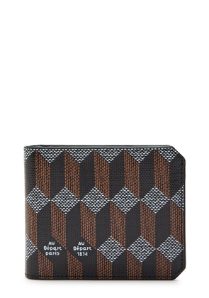 AU Depart Printed Leather Wallet - Black - One Size