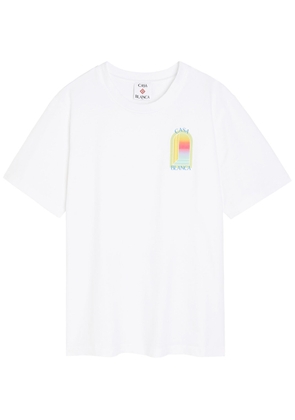 Casablanca L'arche Printed Cotton T-shirt - White - S