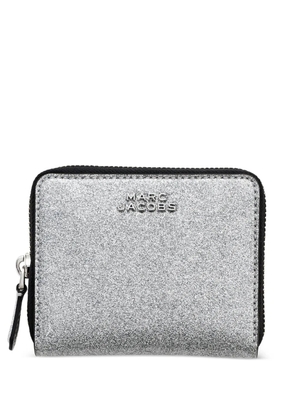 Marc Jacobs The Coated Glitter leather wallet - Silver