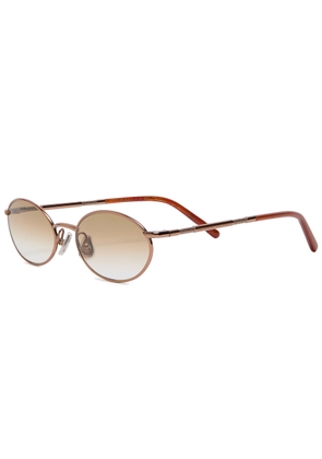 Brunello Cucinelli Oval-frame Sunglasses - Pink - One Size