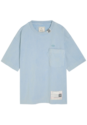 Maison Mihara Yasuhiro Distressed Cotton T-shirt - Blue - 46 (IT46 / S)