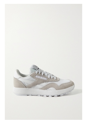 REEBOK - + Maison Margiela Project 0 Shell, Suede And Leather Sneakers - White - UK 4,UK 5,UK 5.5,UK 6,UK 6.5,UK 7,UK 7.5,UK 8,UK 8.5