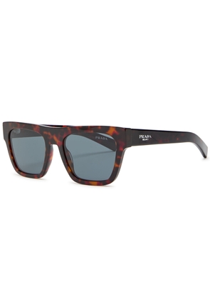 Prada Flattop Square-frame Sunglasses - Brown Havana - One Size