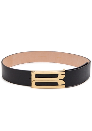 Victoria Beckham Jumbo Frame Leather Belt - Black - 90 (UK14/ L)