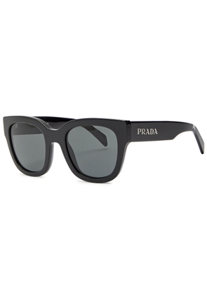 Prada Round-frame Sunglasses - Black - One Size