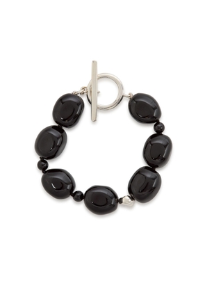 Agmes Dara Sterling Silver Beaded Bracelet - Black - One Size