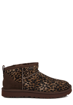 Ugg Classic Ultra Mini Calf-hair Ankle Boots - Brown - 5 (IT36/ UK3)