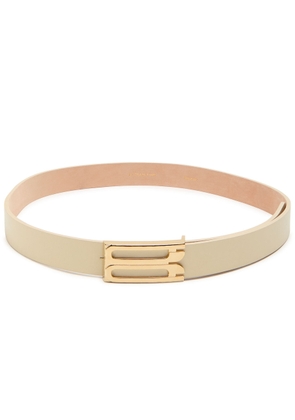 Victoria Beckham Frame Grained Leather Belt - Ivory - 70 (UK6/ XS)