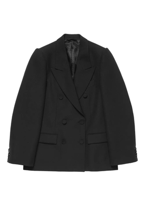 Acne Studios puff-sleeve double-breasted jacket - Black