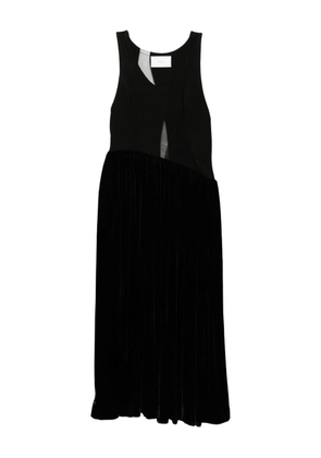 Quetsche semi-sheer panelled dress - Black