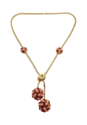 Carven Vintage 1960s cabochon sautoir necklace - Gold