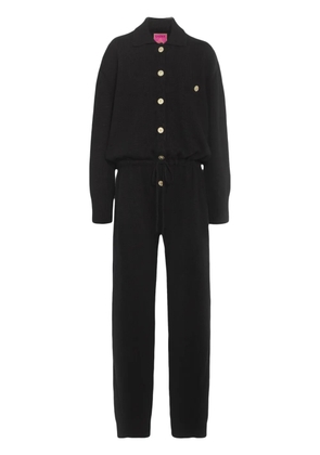 Barrie x Sofia Coppola long-sleeve cashmere jumpsuit - Black