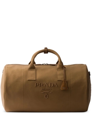 Prada logo-embossed bag - Brown